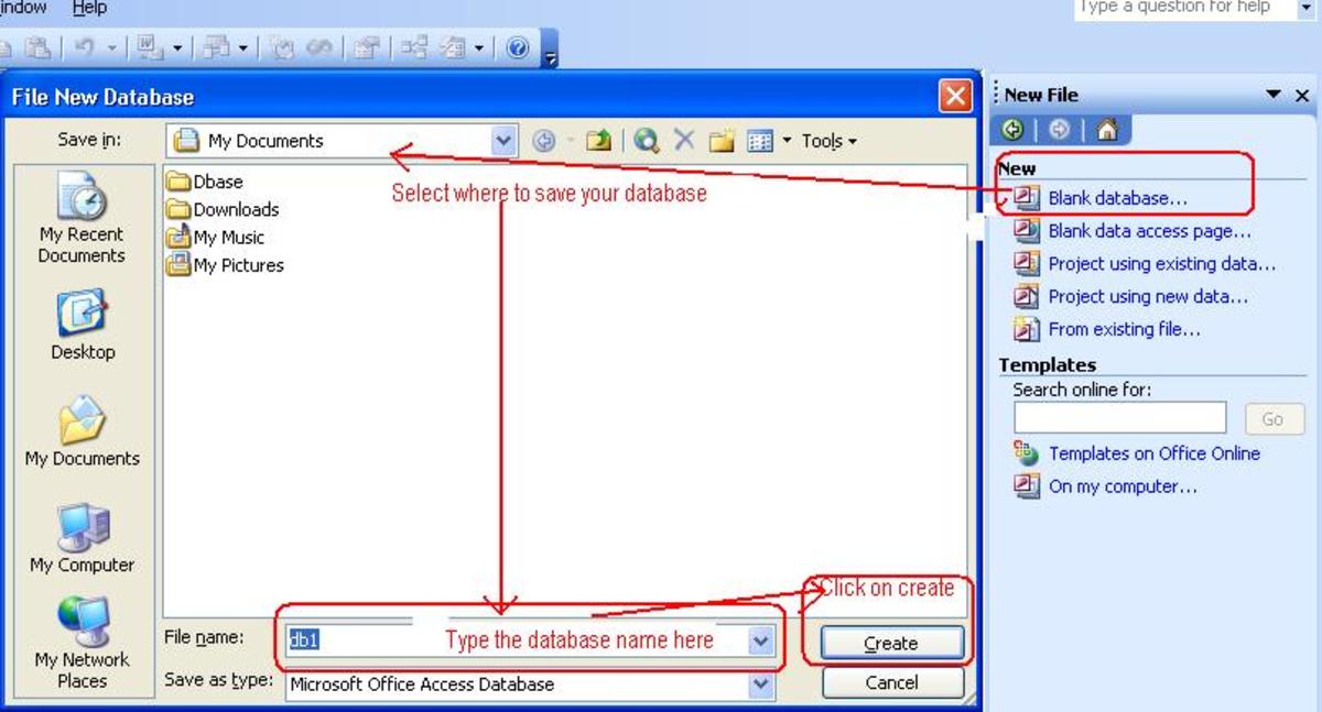 Designing A Database Using Microsoft Access 2003