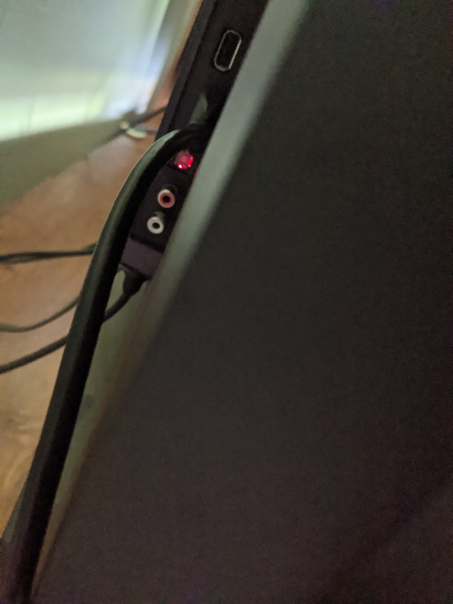 HDMI port on back of HD TV.