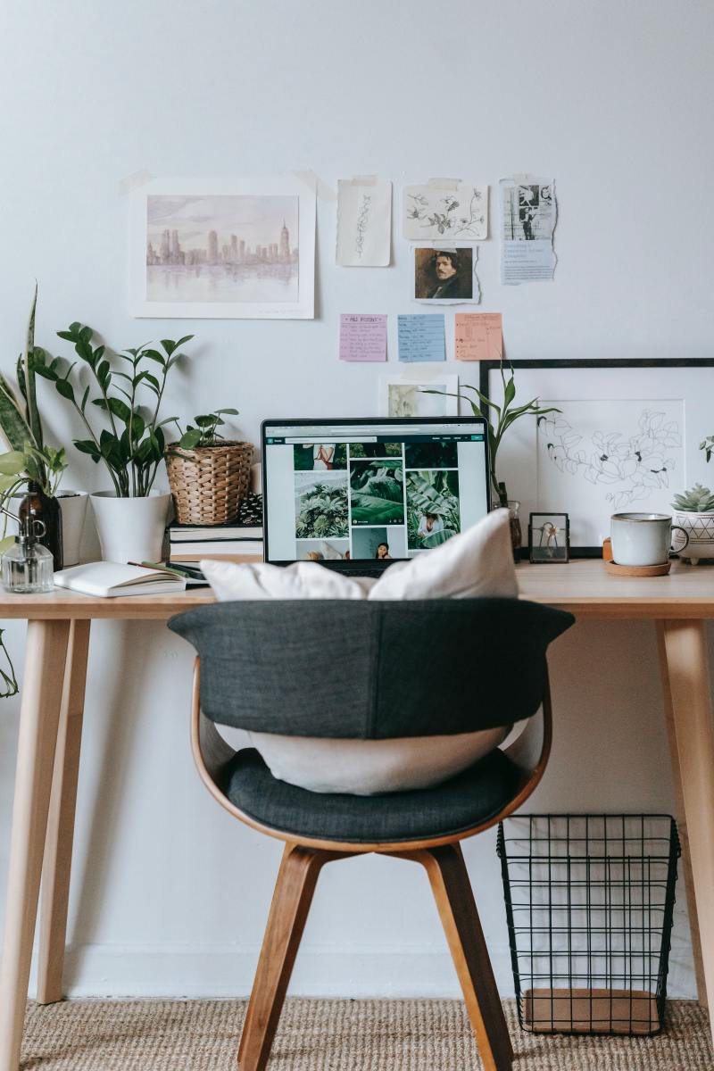 More people than ever are working from a home office--why not get them something to improve their day-to-day experience? Photo by Teona Swift from Pexels