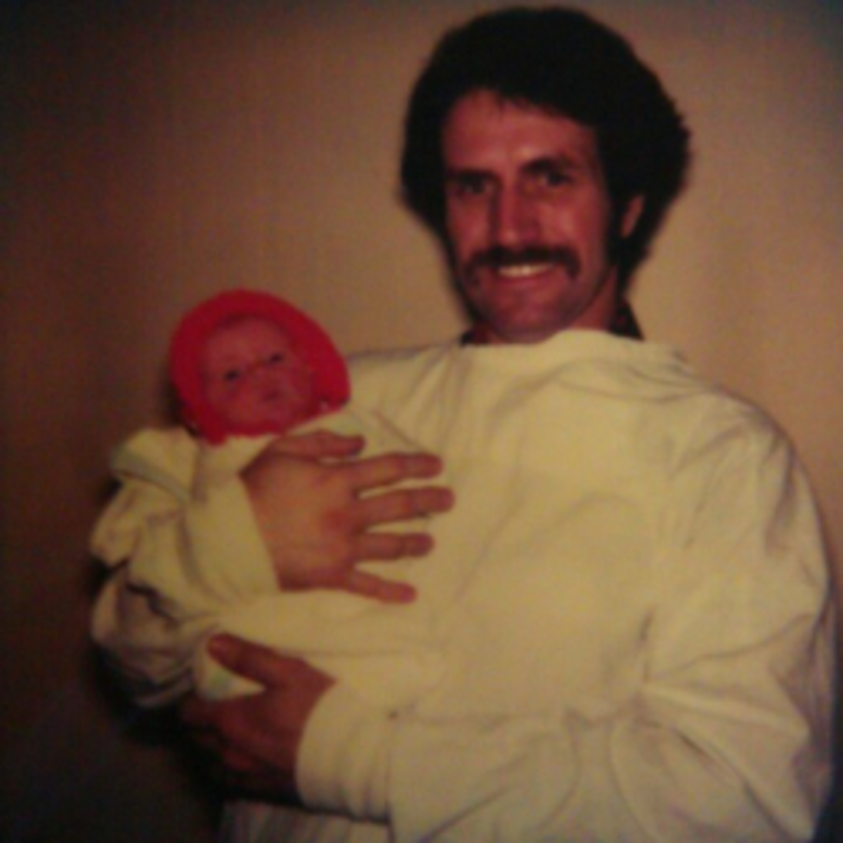 My Father and I. December 23, 1980, the day I was born.