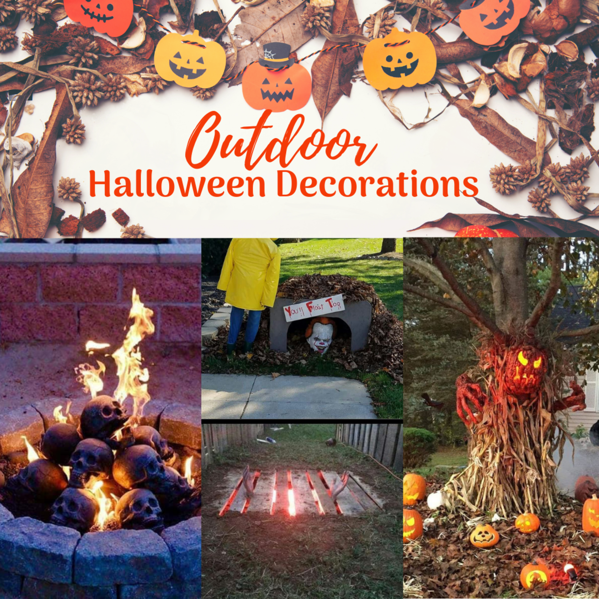 30+ Budget Friendly DIY Outdoor Halloween Decorations that are Eerily Fun to Make