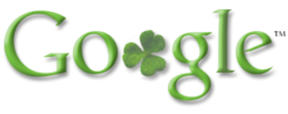 Google doodle celebrating  St Patricks Day