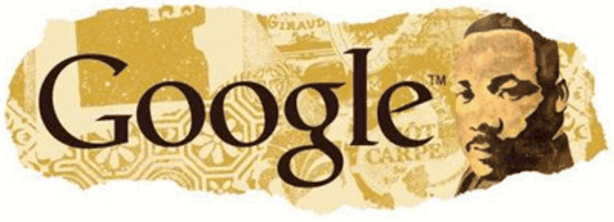 Google doodle celebrating Martin Luther King