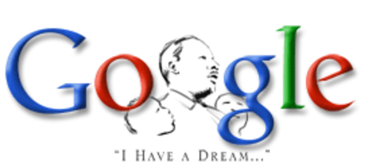 Google doodle celebrating Martin Luther King I have a dream