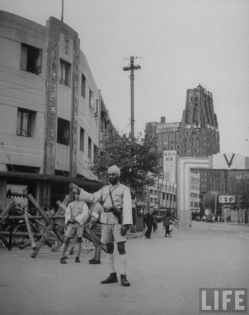 Sikh policeman in Shanghai