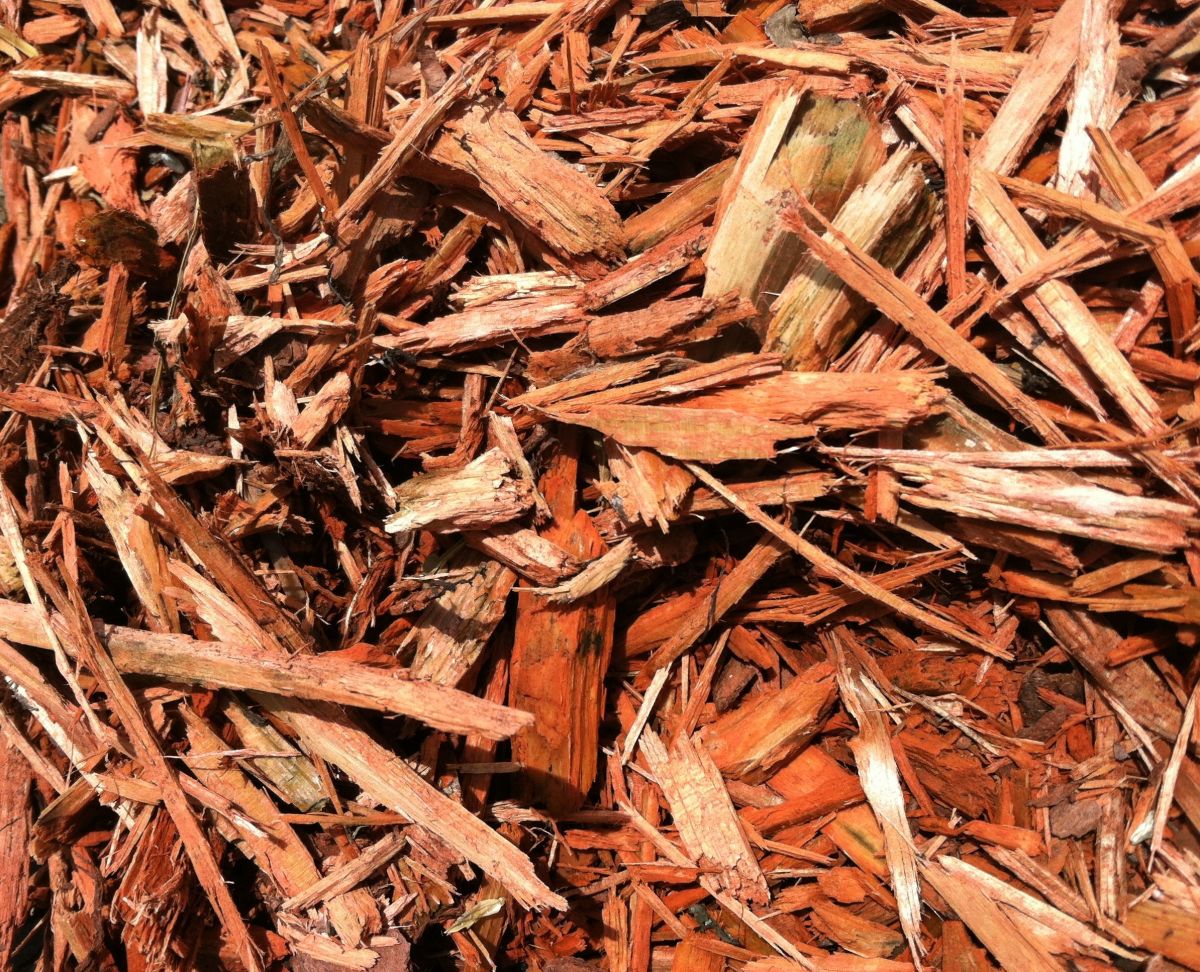 Cypress bark mulch is loved by some for its color.