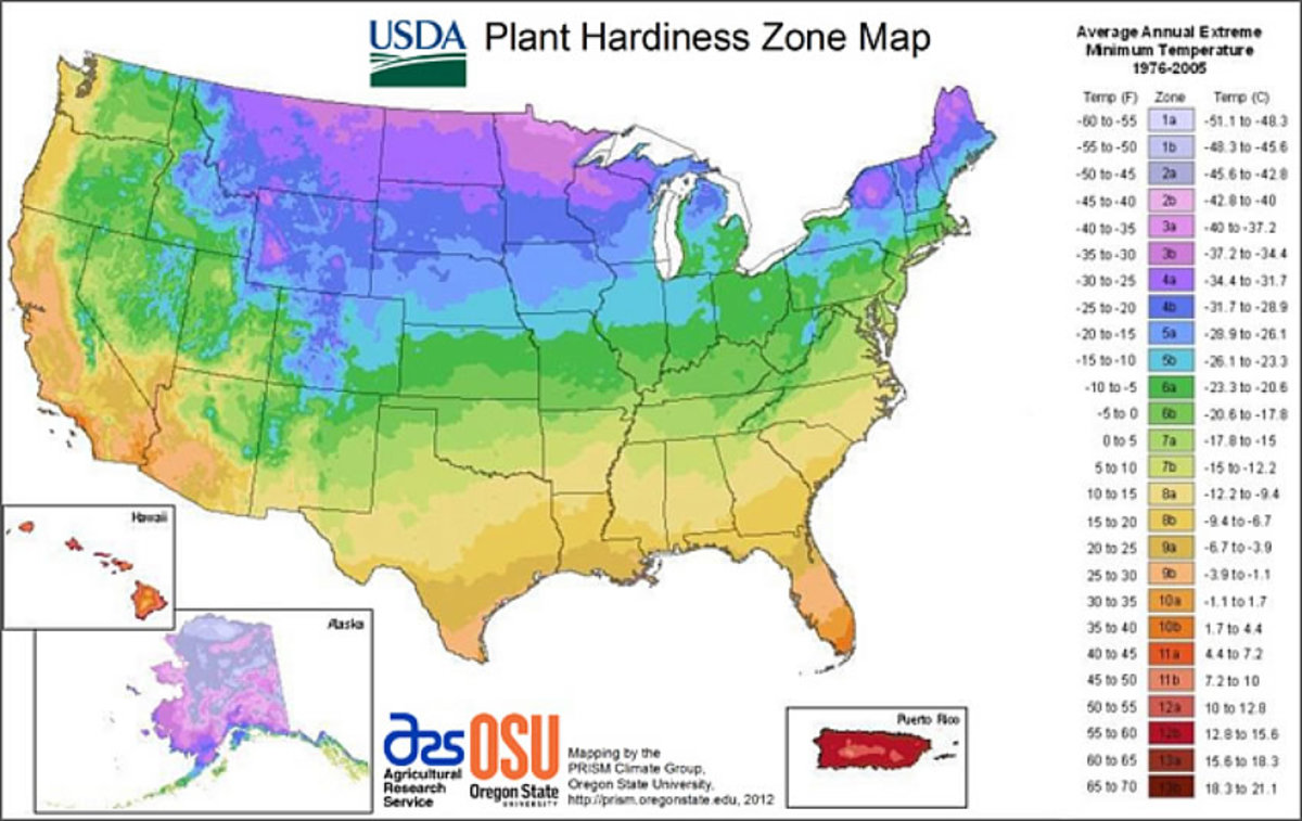 This map is helpful in locating your gardening zone