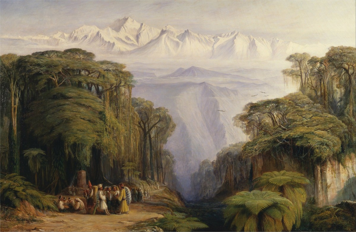 绘画的爱德华。李尔(1812 - 1888)