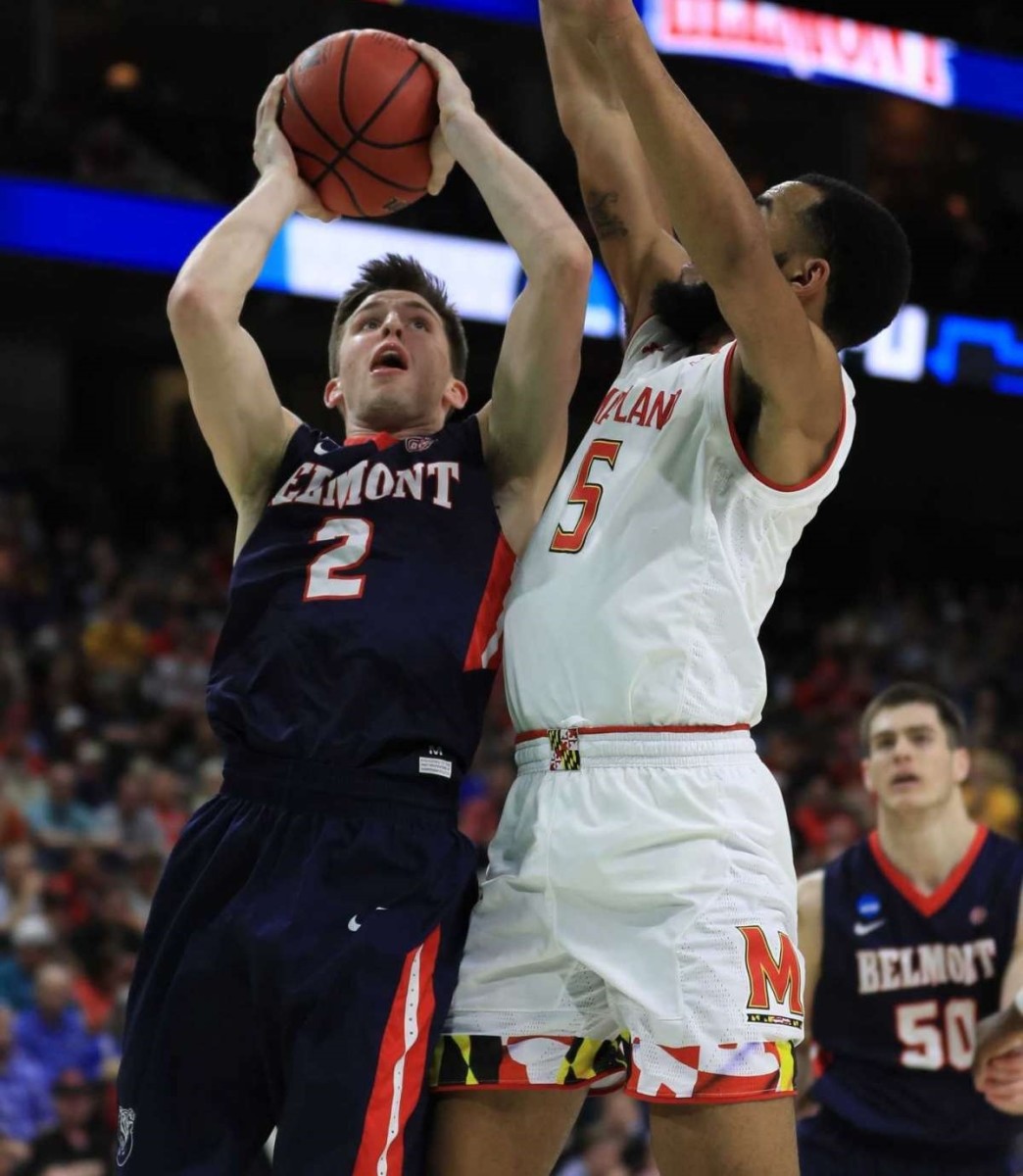 At 6-2, Grayson Murphy pulls in 8 rebounds a game for Belmont.
