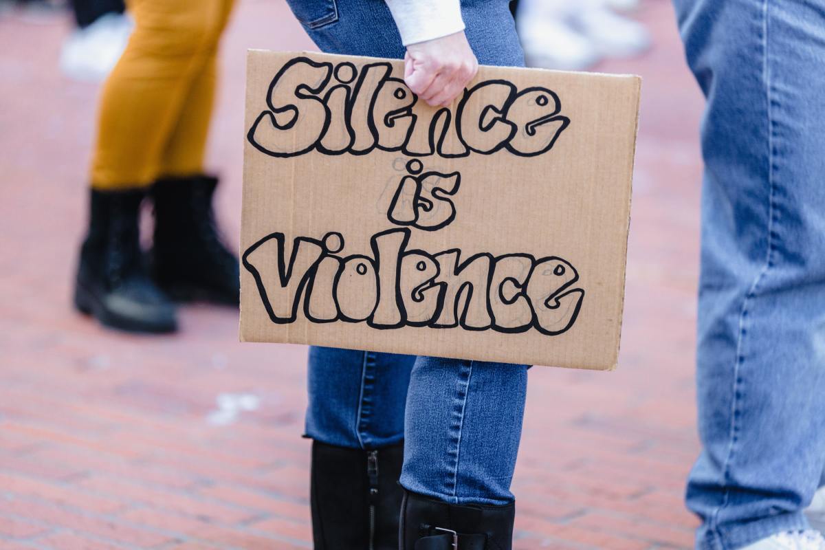 Silence is also violence 