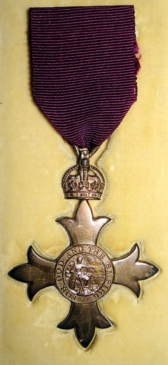 An Order of the British Empire M.B.E. from 1918.