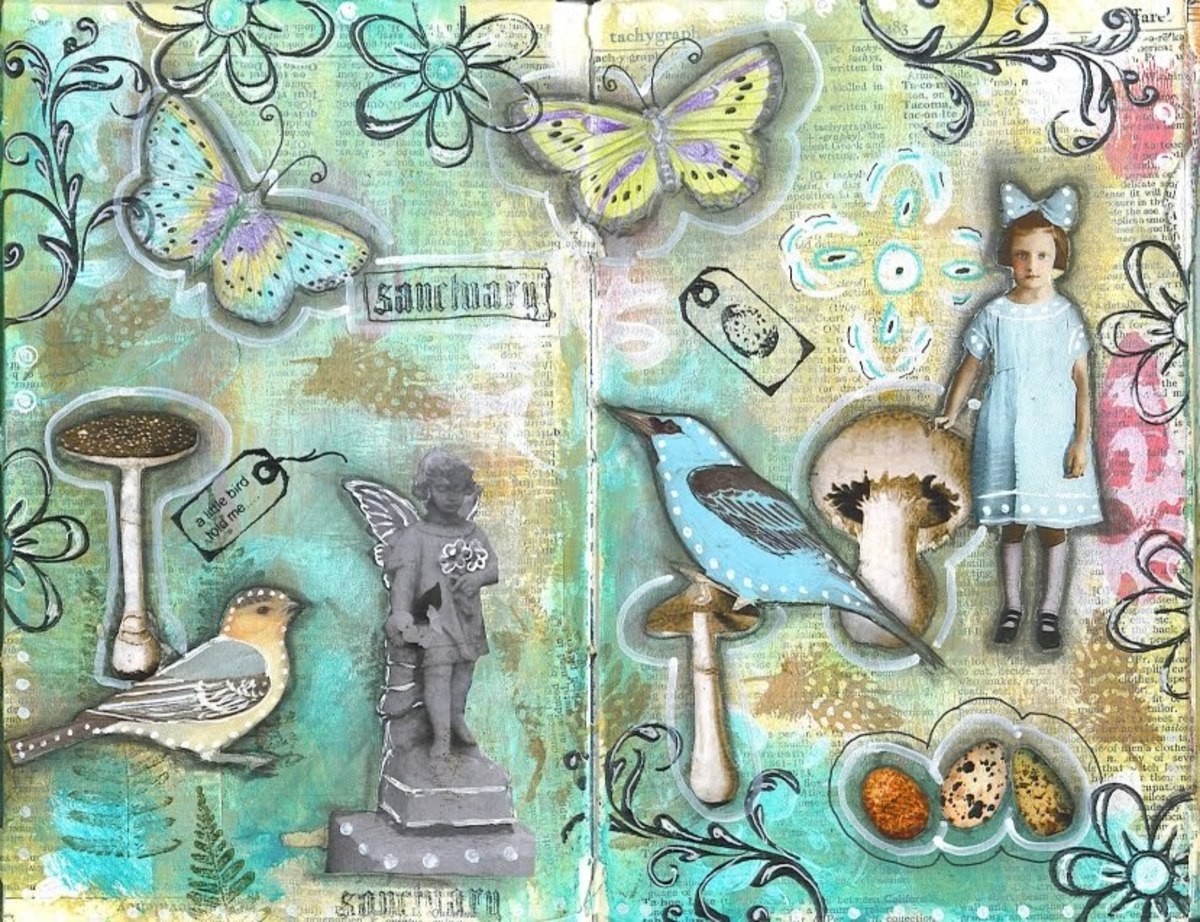 Art journaling is a way to express your thoughts, emotions and ideas in any way you would like