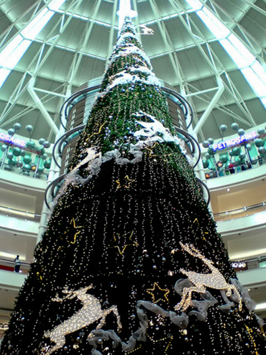 Christmas tree at one of the shopping mall in Kuala Lumpur