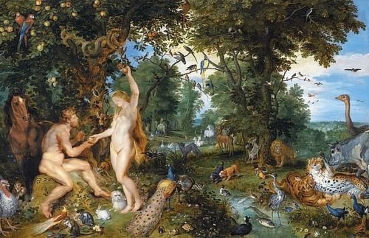The Old Serpent and the Forbidden Fruit in the Garden of Eden