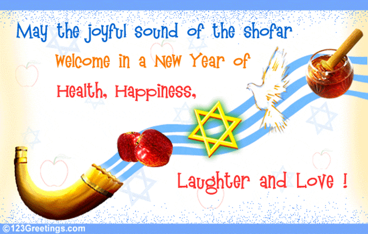 May the joyful sound of the shofar welcome in a new year of Health Happiness Laughter and Love.