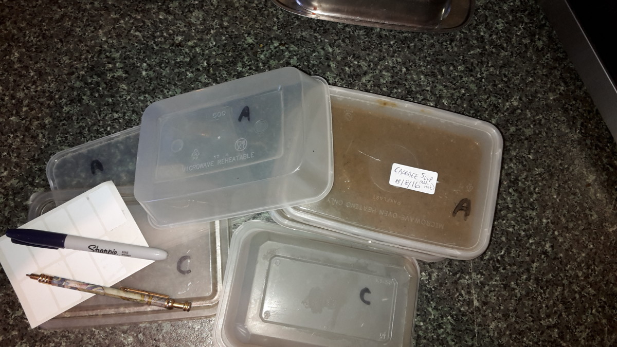 Containers and Lids Appropriately Marked