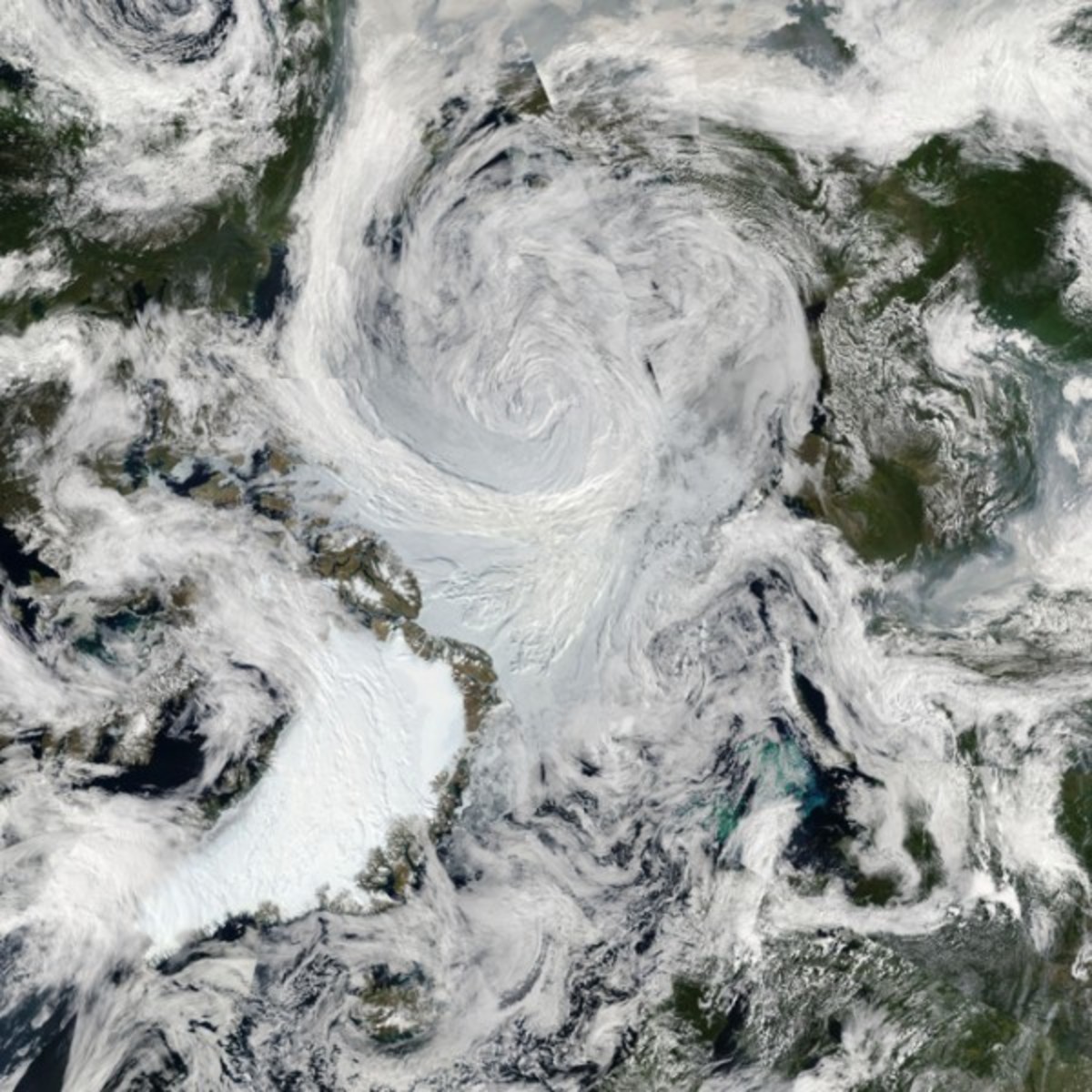 Great Arctic Cyclone of 2012, observed from orbit.  Image courtesy NASA.