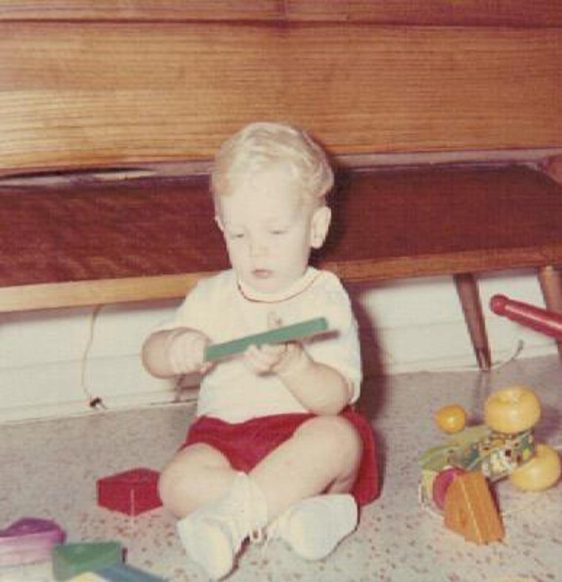 Chris on his first birthday