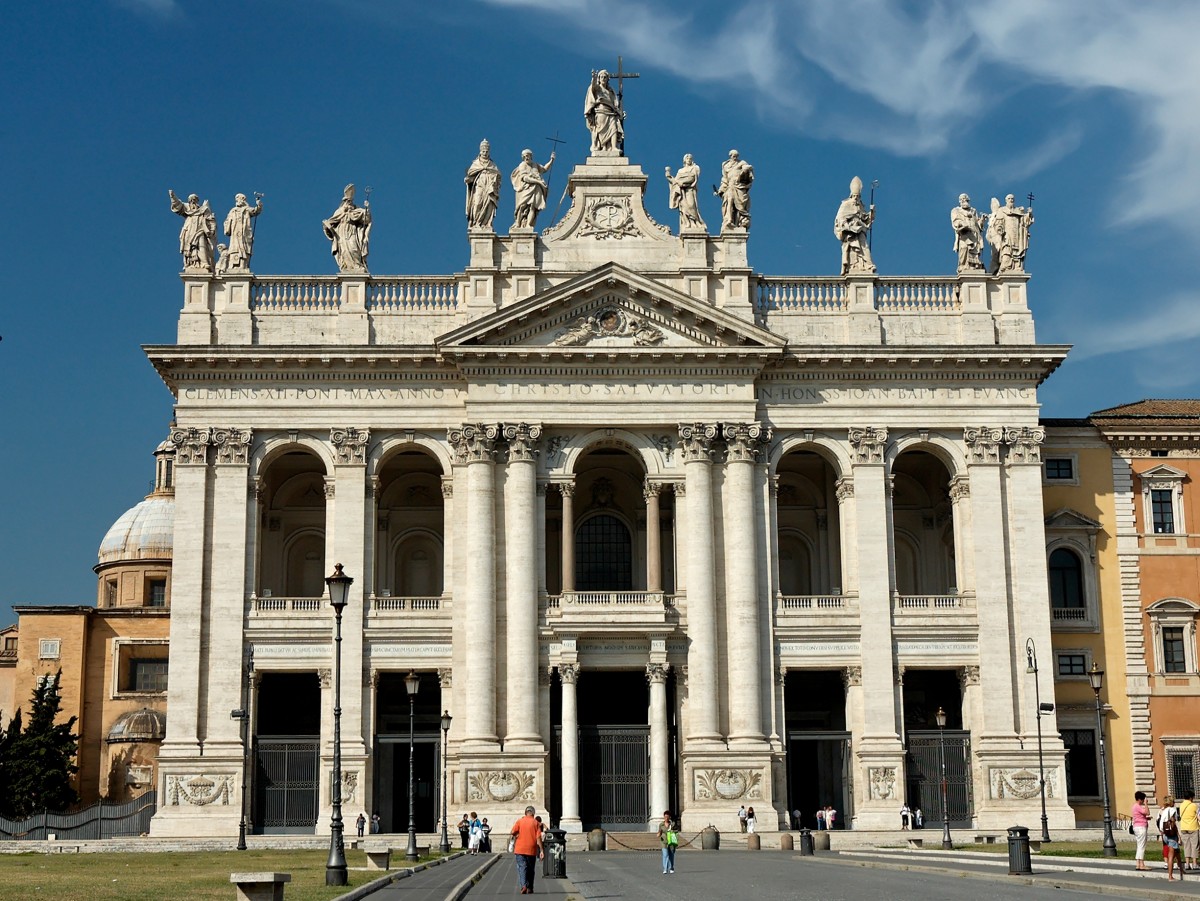 BASILICA OF ST. JOHN LATERAN IN ROME IS THE OLDEST CHURCH (BUILT IN 324) AND KNOWN AS THE "MOTHER CHURCH"