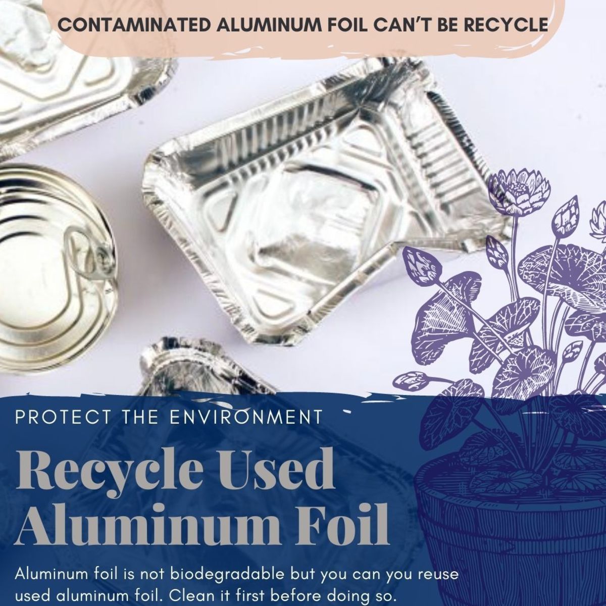 Is aluminum foil recyclable and is it bad for the environment?