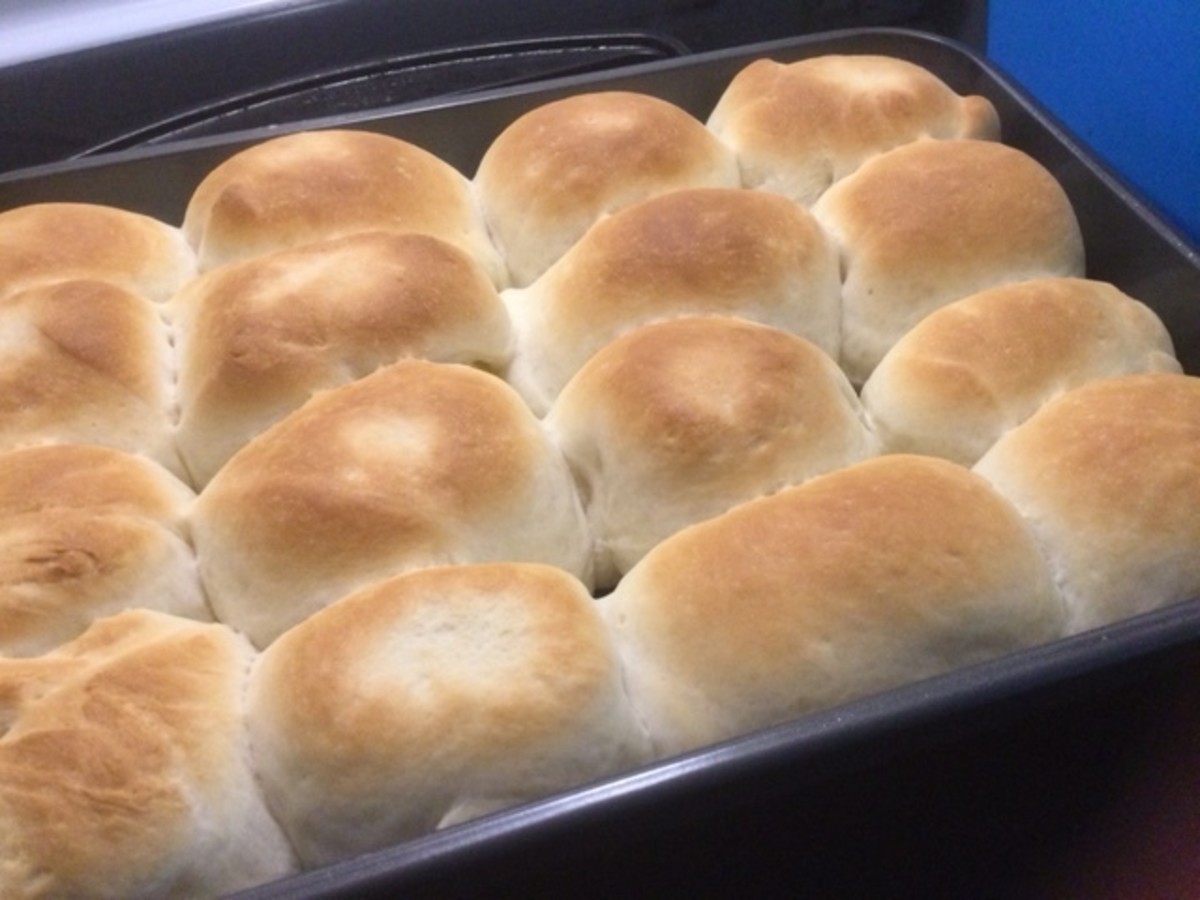 Fresh dinner rolls