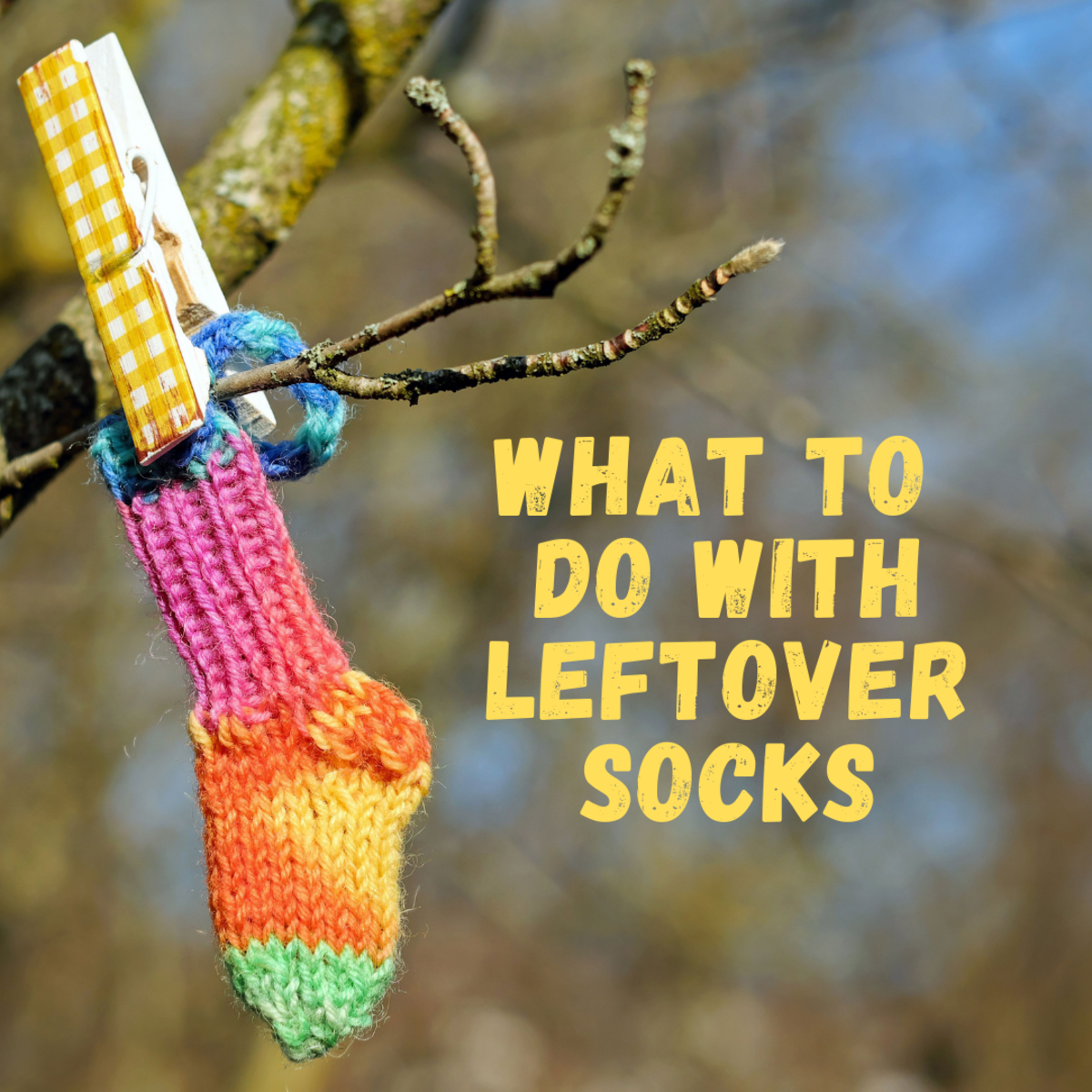 Only have one sock? Here are some crafty ways you can deal with leftover or lost socks!