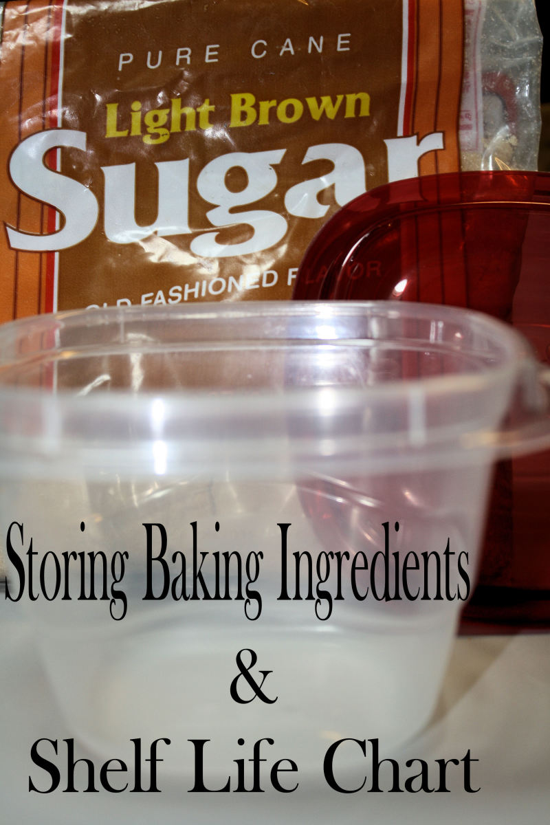 Recommendations For Storing Baking Ingredients & Shelf Life Chart