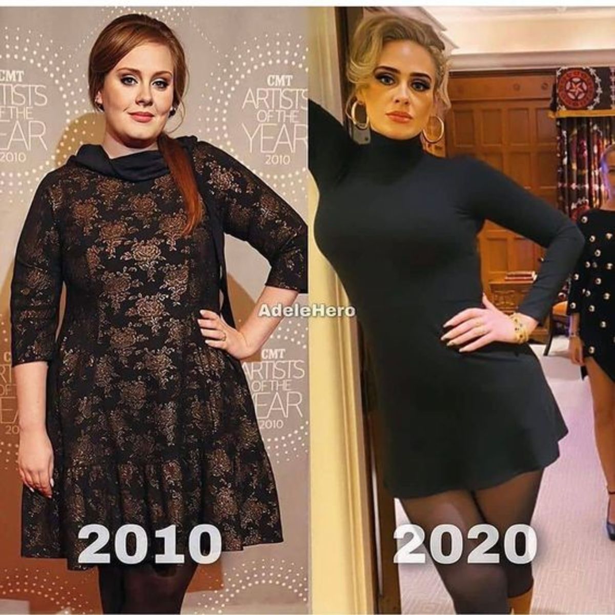 Adele fogyott vékonyan, fotó fogyás előtt és után