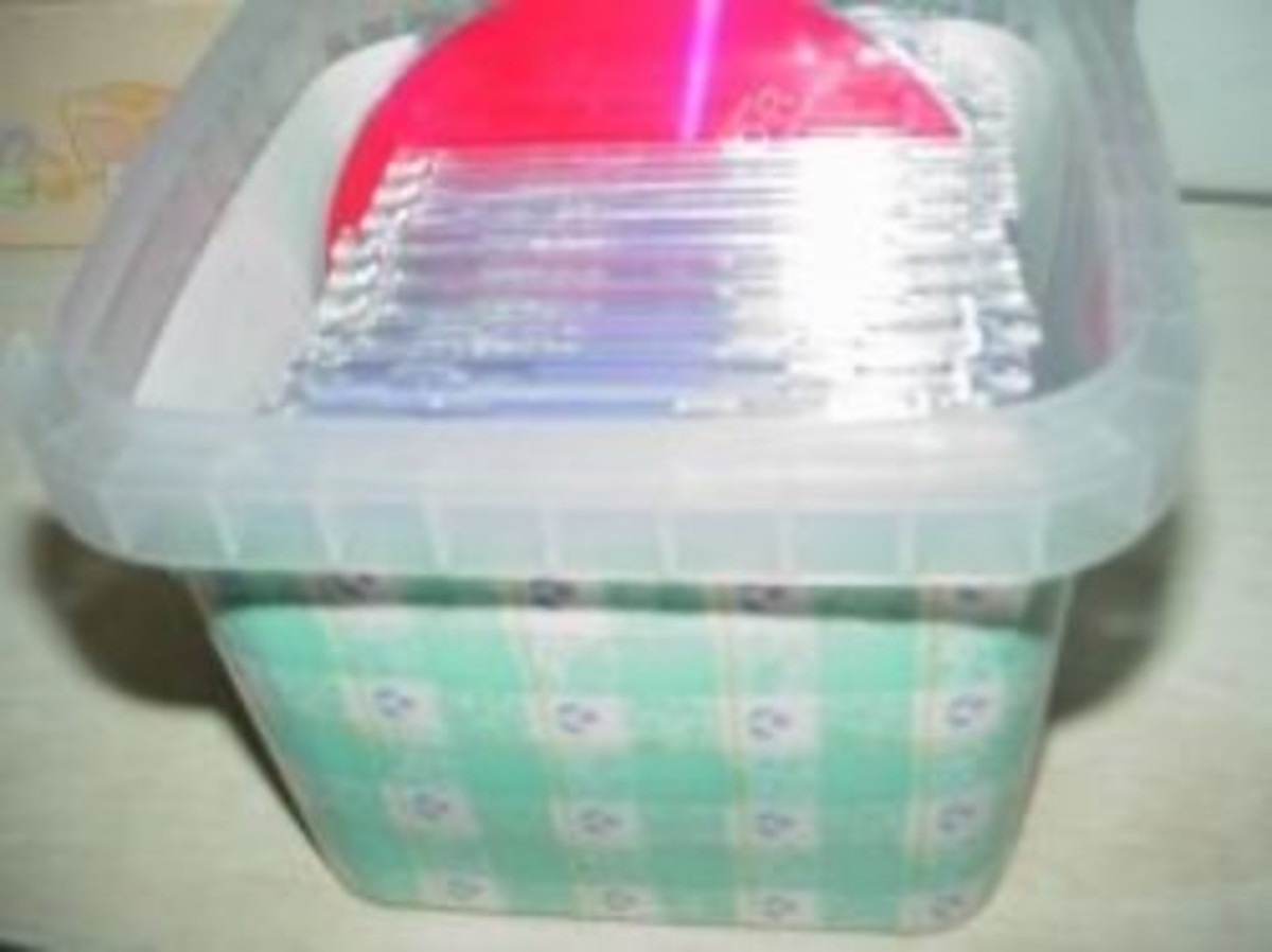 Reuse Plastic to Organize Household Items