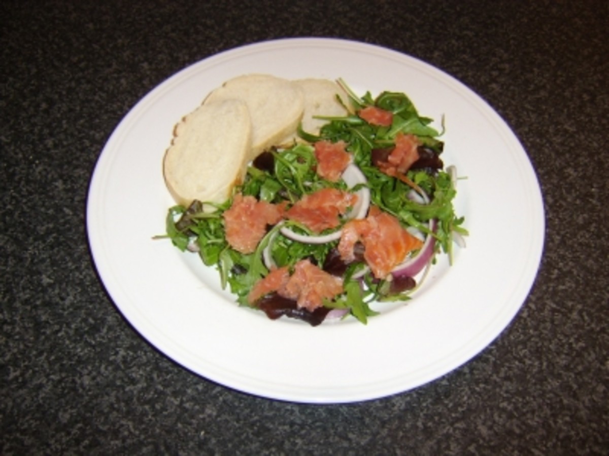 Simple Smoked Salmon Salad