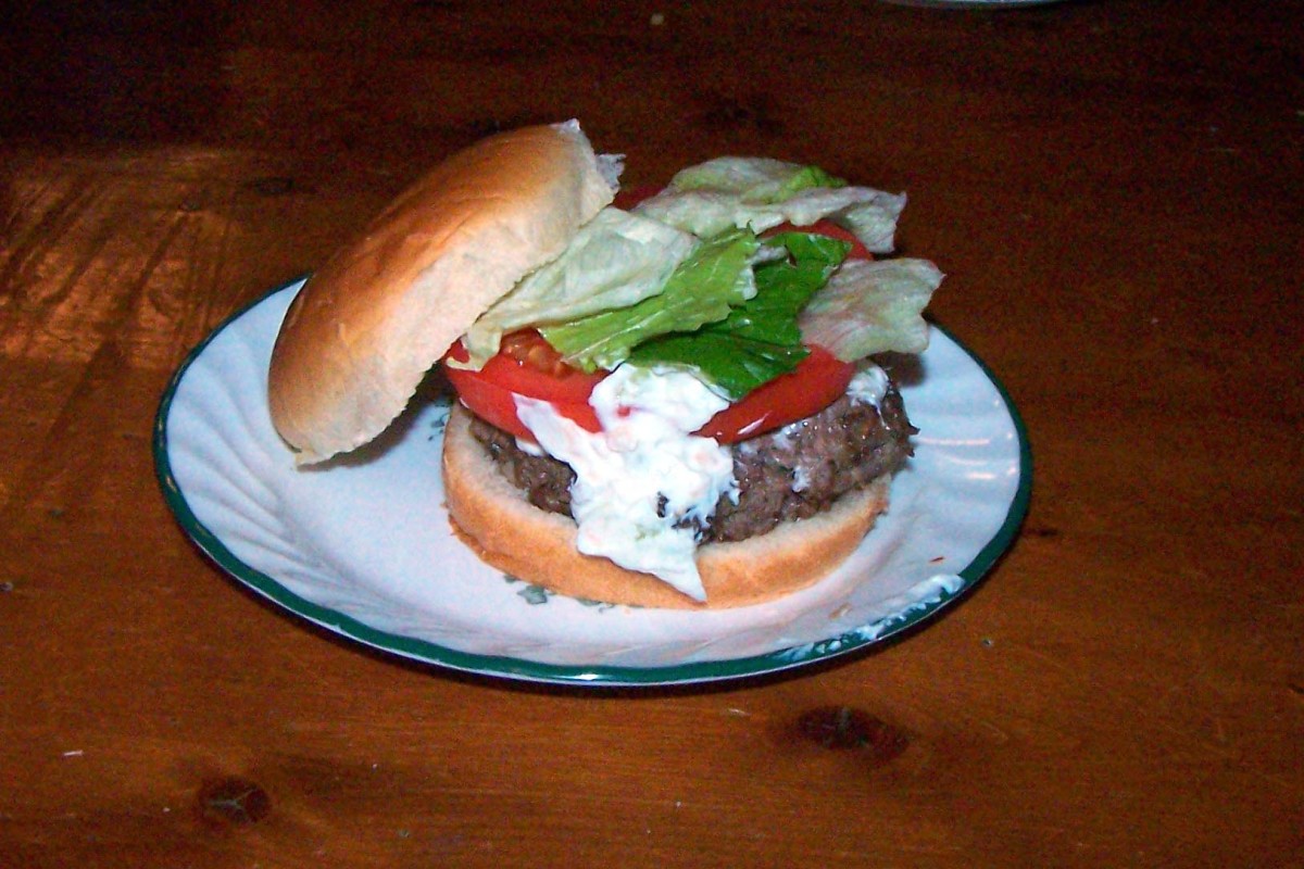 Ostara Recipe: Gyro-Style Beef and Lamb Burger Recipe