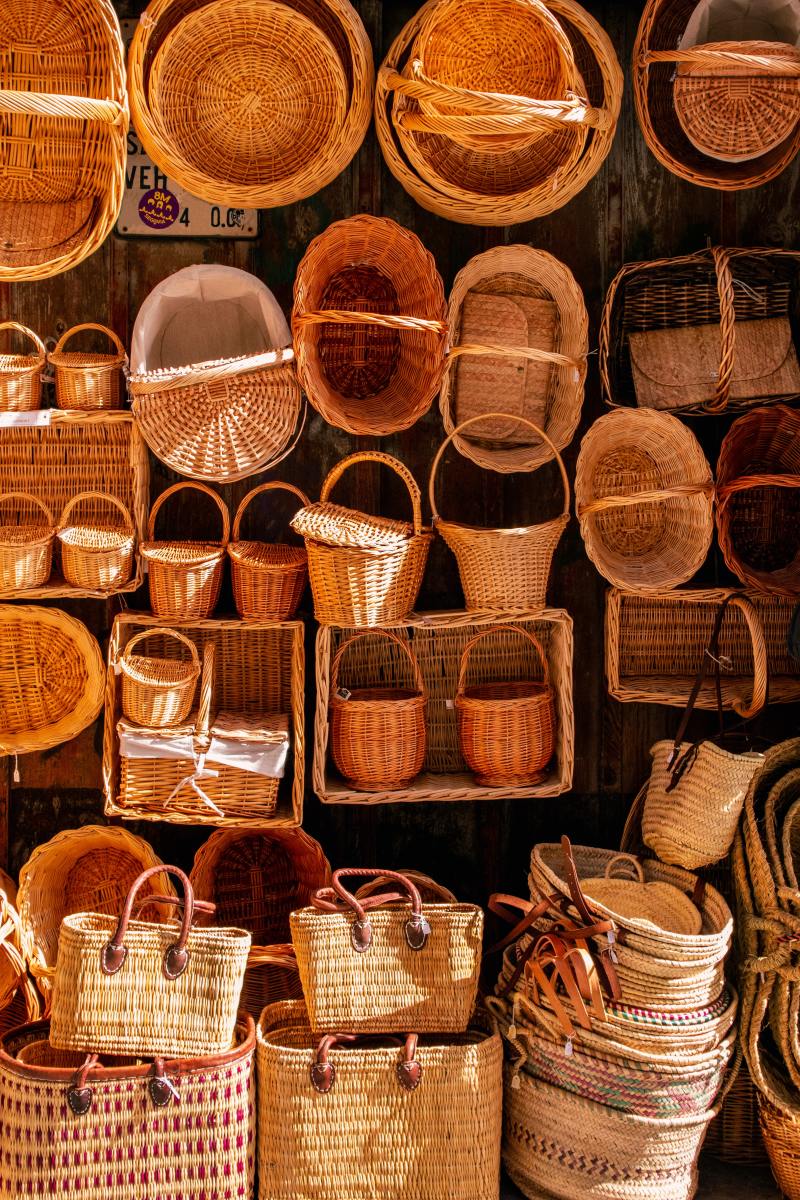 There are many different types of baskets, each with its own purpose.