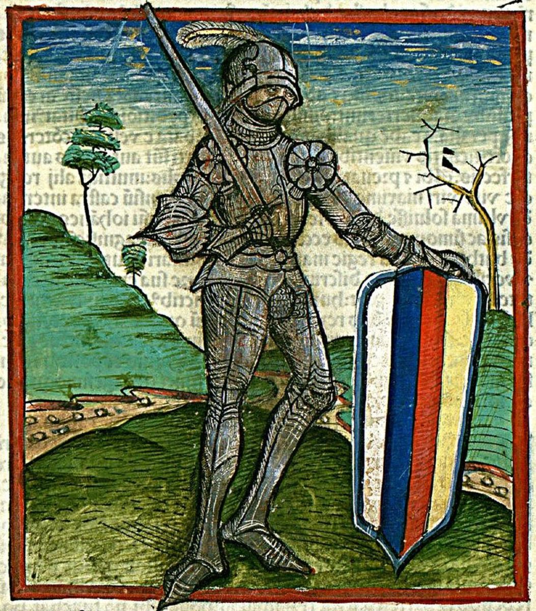 Hunyadi in his armour.
