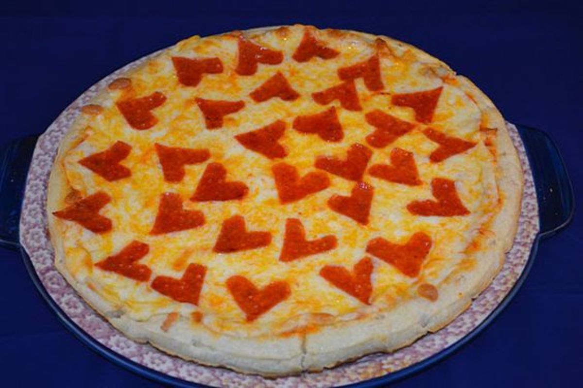 Heart shape pepperoni for pizza!