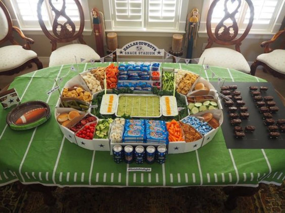 Fun Super Bowl Table Decorations Football Themed Party Ideas For Super