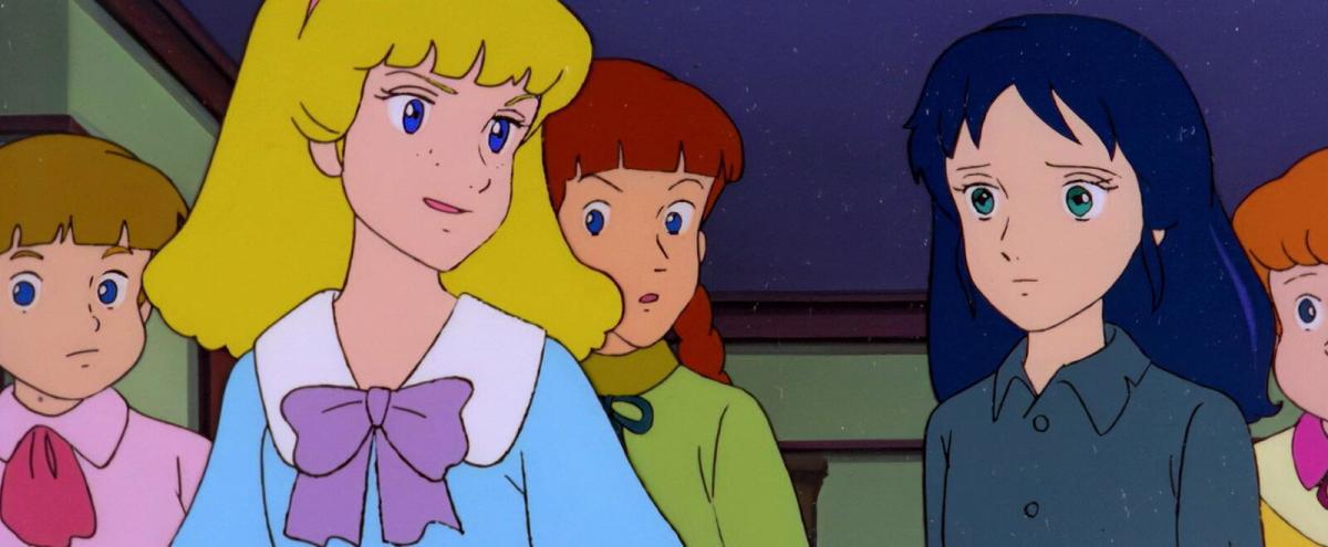 Lexica - Create a high resolution artwork of Anime Girl with Blue Eyes  Short 1980 hair