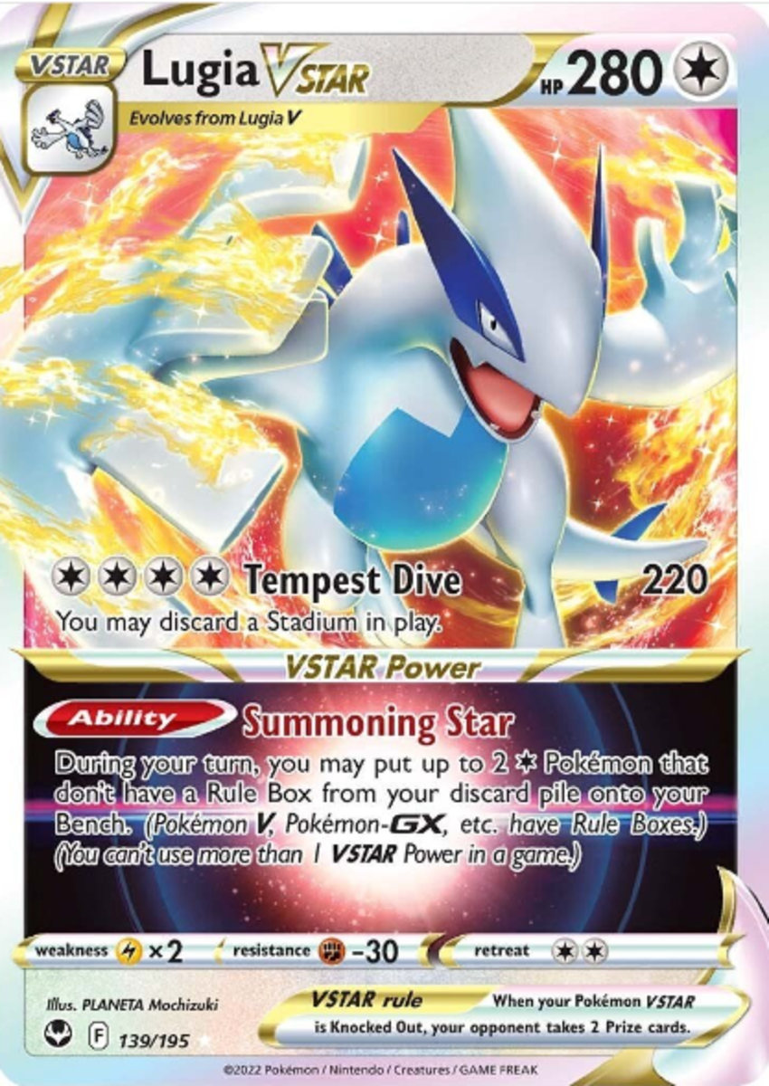 Lugia VSTAR is the star of this deck!