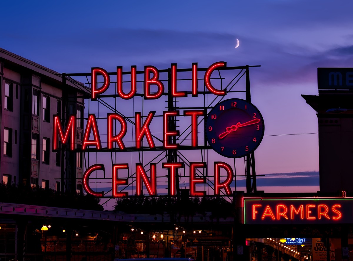 Welcome to Pike Place Market in Seattle, Washington