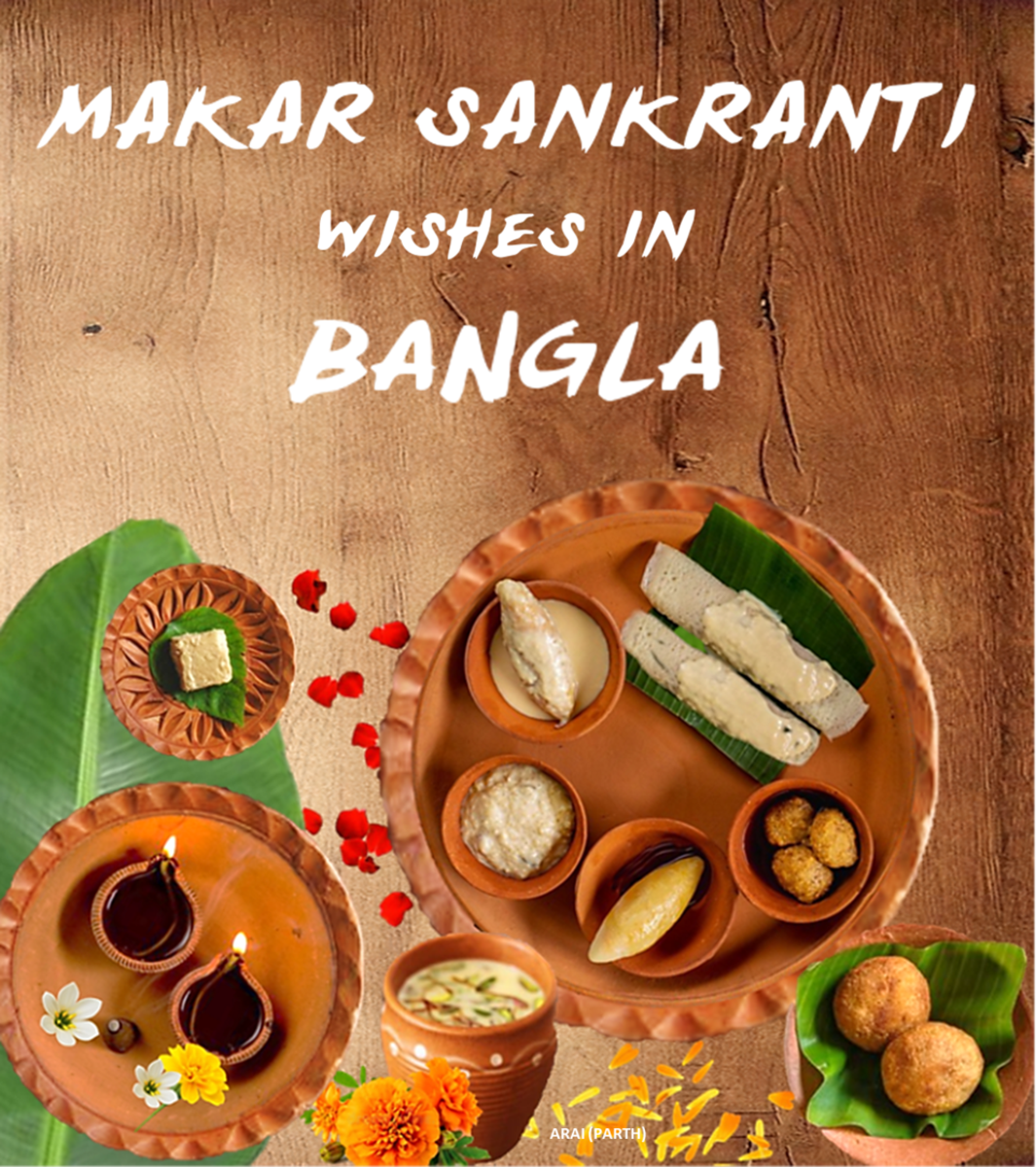 Makar Sankranti Wishes and Greetings in Bangla, Bengali Language