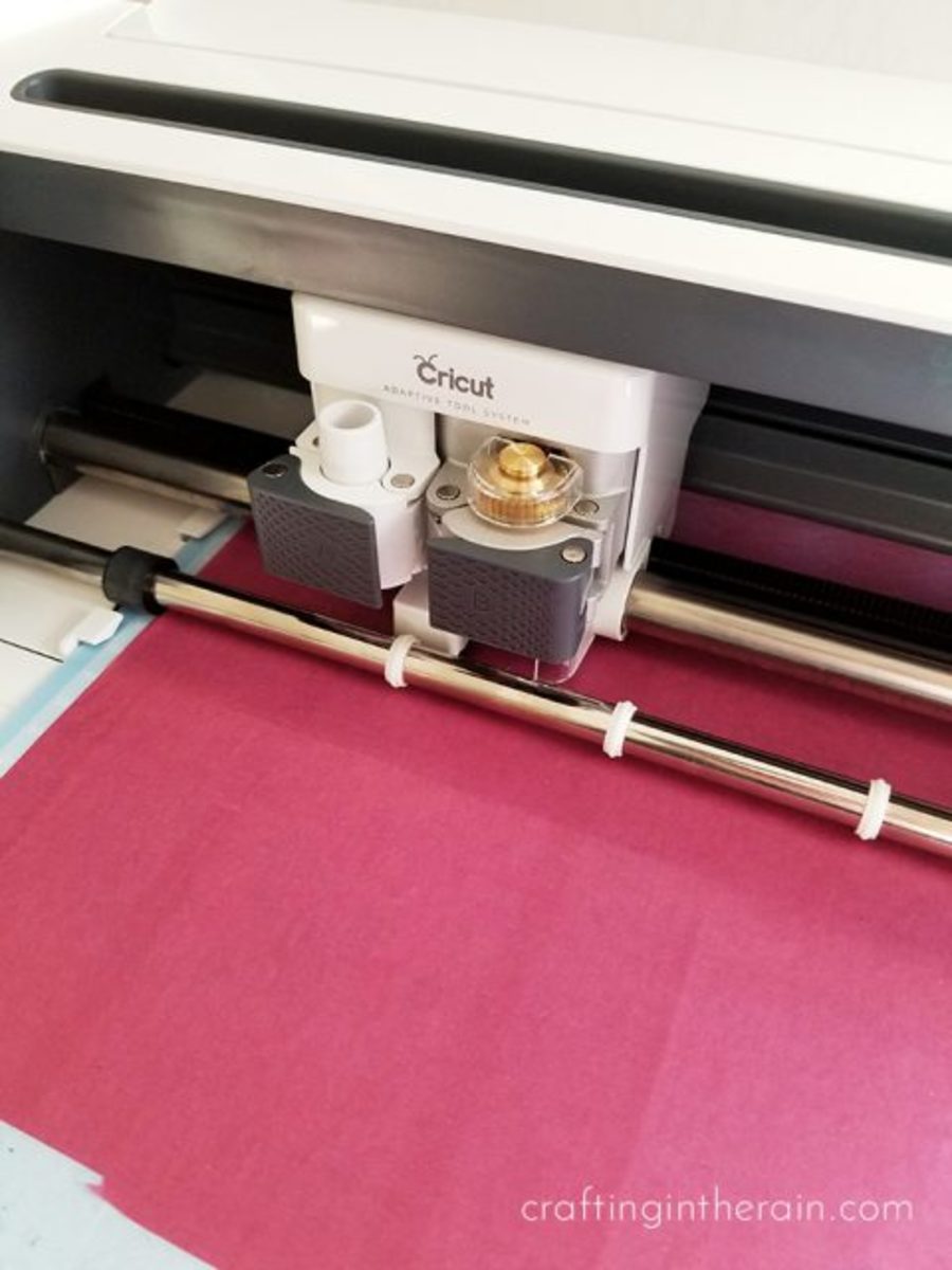 You can cut everything from tissue paper to vinyl with your Cricut