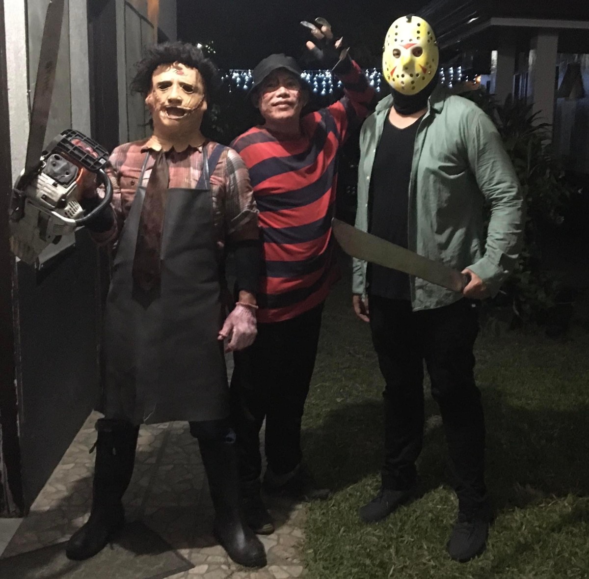 Leatherface, Freddy Kueger, and Jason Voorhees