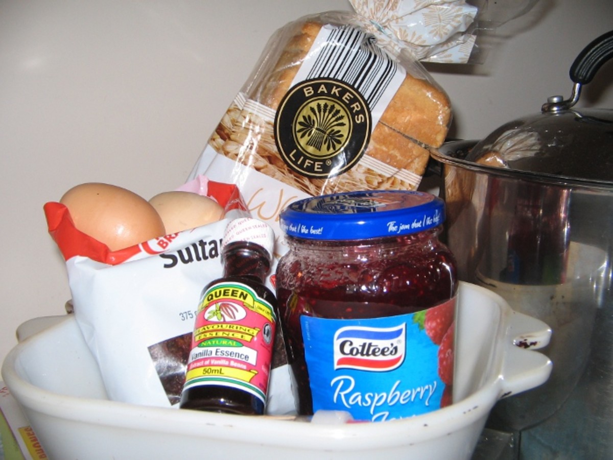 Bread and Jam Pudding Recipe with raspberry or apricot jam HubPages