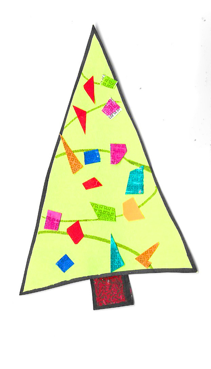 You can use up scraps from your other projects to make this tree.
