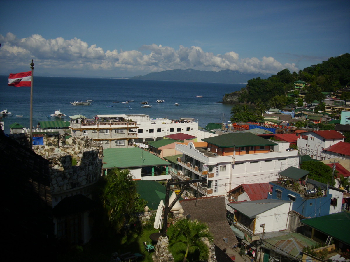View of Sabang Beach from the Dome of the Tropicana Castle.