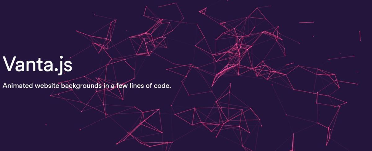 Vanta.js allows you to create cool particle backgrounds, such as this one!