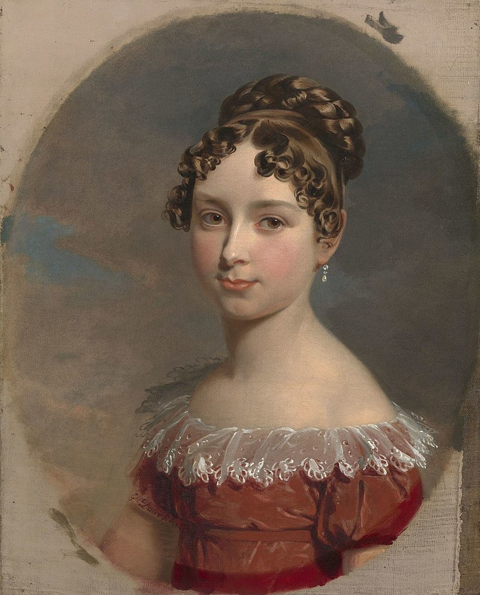 An 1818 portrait of Princess Feodora of Leiningen