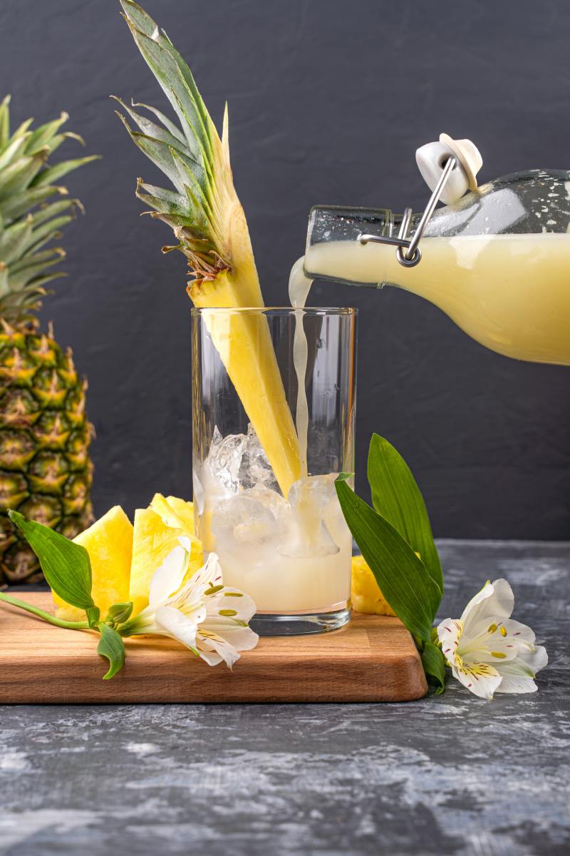 Home remedy: pineapple juice contains bromelain, a natural anti-inflammatory.