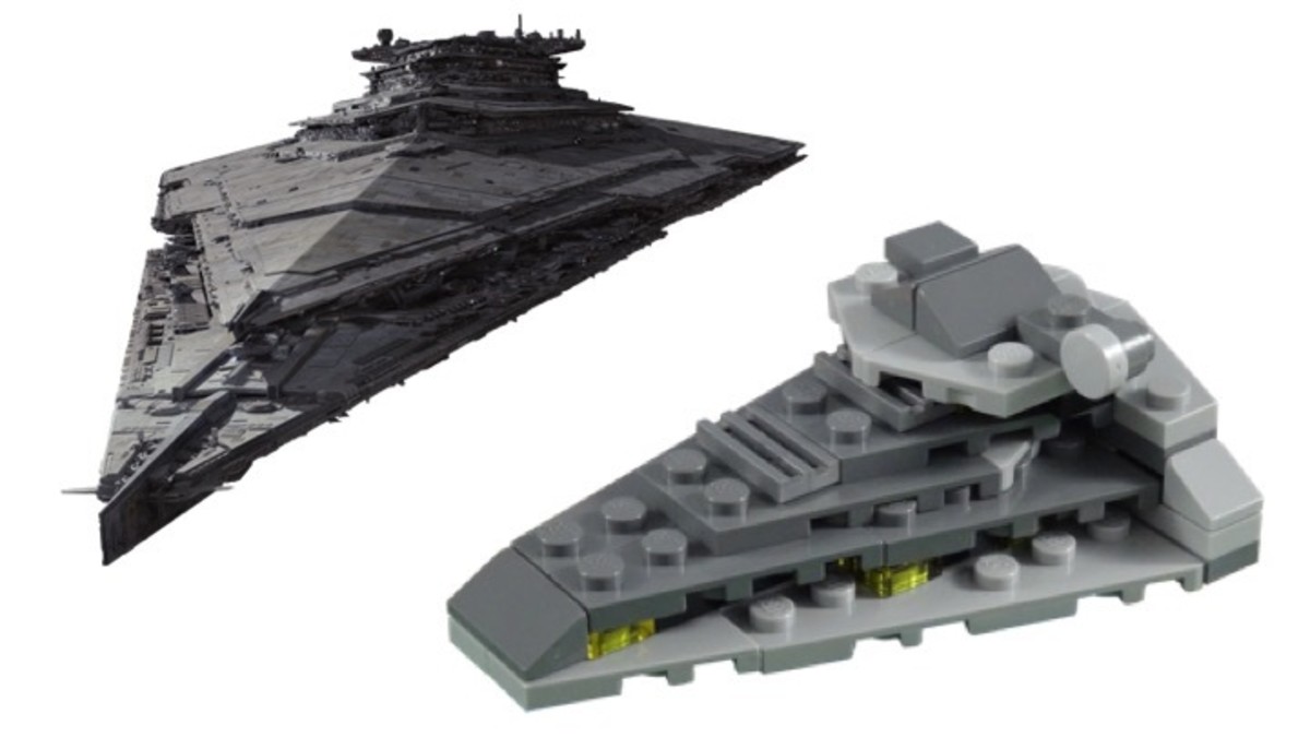 LEGO Star Wars First Order Star Destroyer 30277 Polybag Movie Comparison