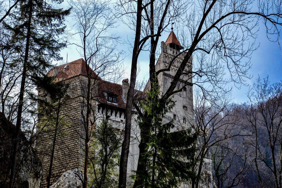 From the outside, Bran Castle looks like a decayed castle.