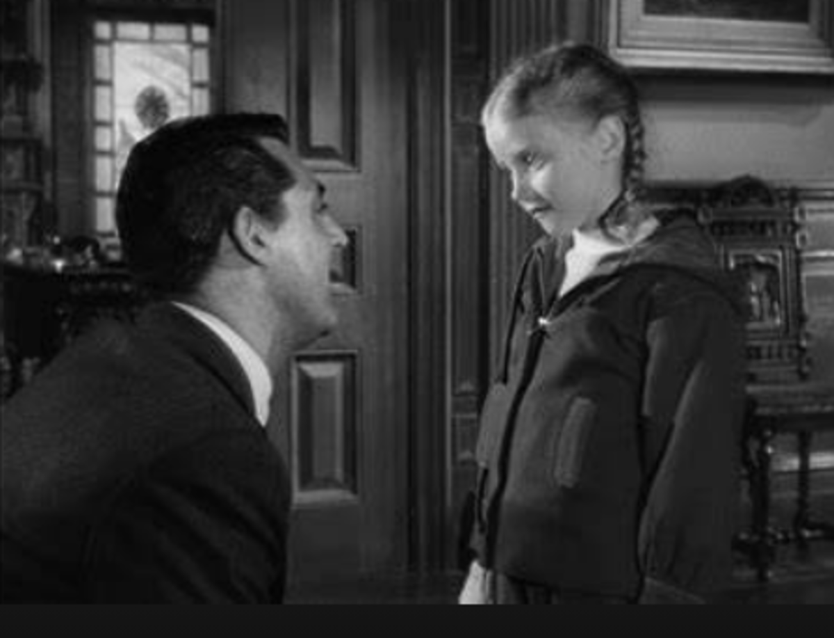 Cary Grant and Karolyn Grimes